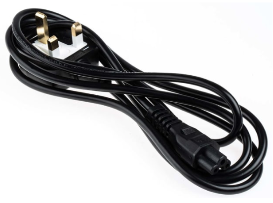 Câble d'alimentation bipolaire UK (AF570A) / IEC C7 - connecteurs détachables et compatibles prise murale_0