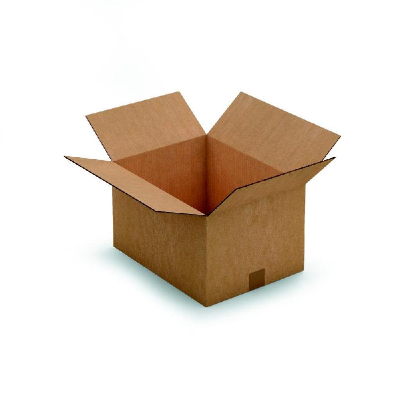 CAISSE AMERICAINE RAJA CARTON DOUBLE CANNELURE - L.INT. 41 X L.31 X H.24 CM - KRAFT BRUN - LOT DE 15