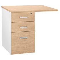 CAISSON HAUTEUR DE BUREAU INEO CHÊNE CLAIR 3 TIROIRS