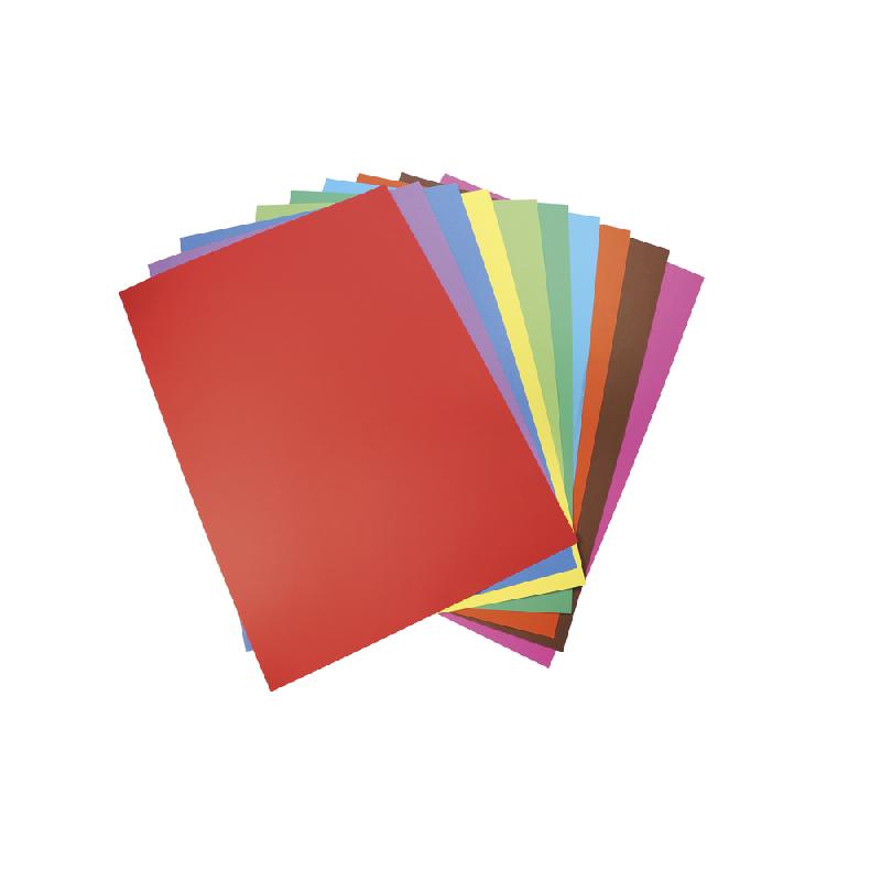 CARTA, PAQUET DE 100 FEUILLES 270G/M2 SOUS/FILM AU FORMAT 21X29,7CM - ASSORTIS - LOT DE 2