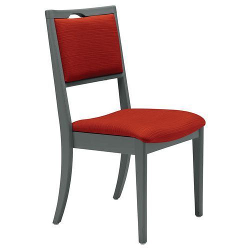 CHAISE ABAKA PIMENT - STRUCTURE HÊTRE ANTHRACITE - SUNSET CREATION