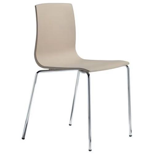 Chaise de restauration - Hauteur Normale (H=750-950mm) - Plastique, Beige Pedrali CHSHN47x45PlasBeigEmpi_0