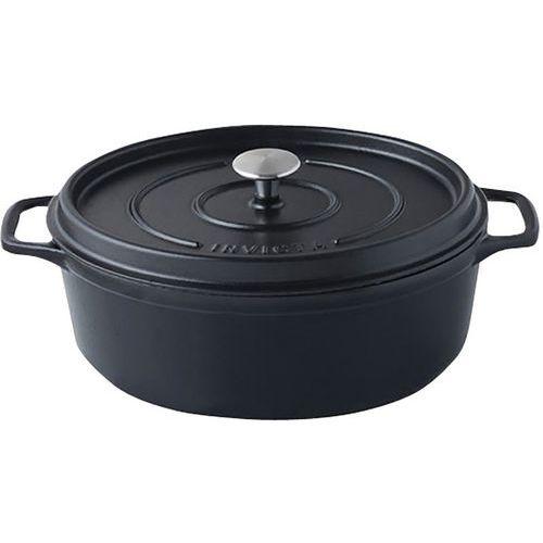 COCOTTE EN FONTE OVALE 27 CM -INVICTA- NOIRE - INVICTA
