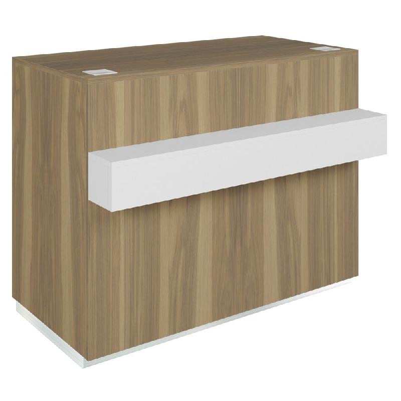 Comptoir Cage olivier repose sac blanc 1 tiroir 2 tablettes 120x60/76x93cm_0