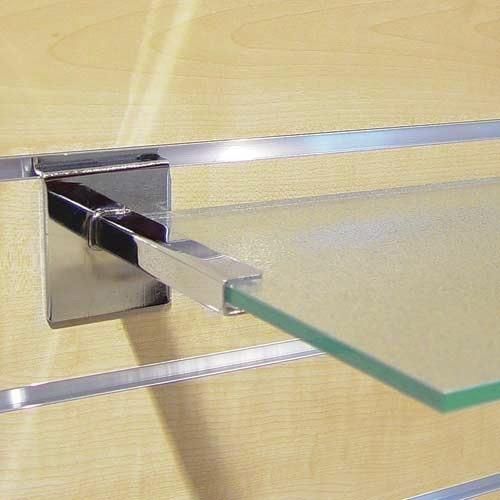 CONSOLES TABLETTES VERRE POUR PANNEAU RAINURÉ BOHNACKER