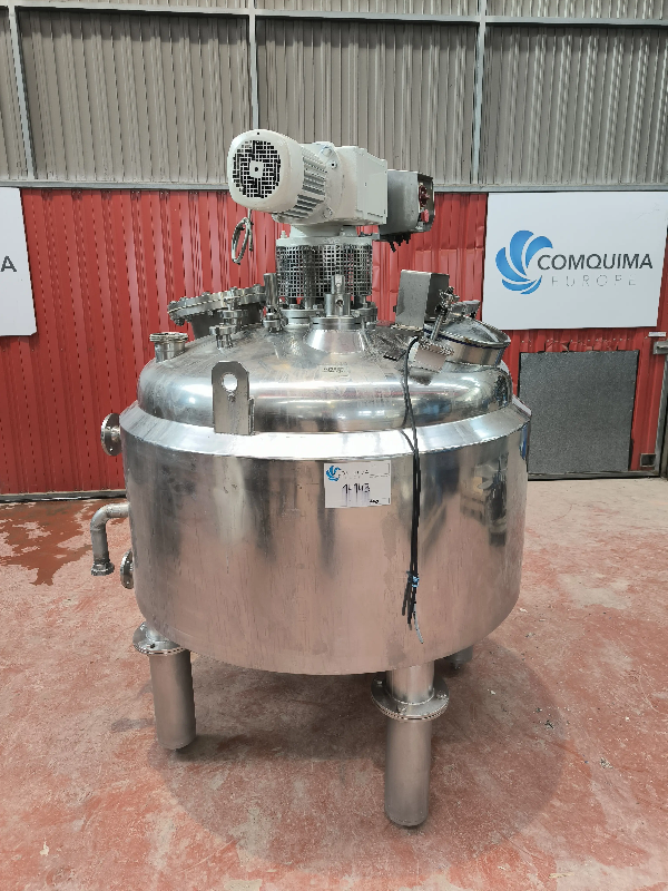 Cuve en acier inoxydable 550 litres avec double enveloppe et agitateur à ancre avec racleurs - référence                        :                         c14143_0