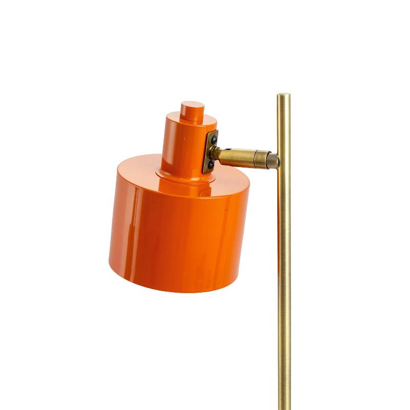 DYBERG LARSEN LAMPE DE TABLE OCEAN, ORANGE, HAUTEUR 43 CM, MÉTAL