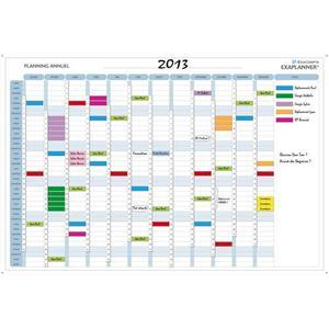 EXACOMPTA PLANNING ANNUEL MAGNÉTIQUE 90X59CM VENDU EN KIT AVEC DE NOMBREUX ACCESSOIRES 56150E_0