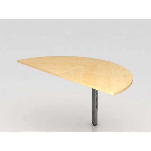 EXTENSION DE BUREAU 1/2 CERCLE R - HÊTRE-ARGENT - HAMMERBACHER