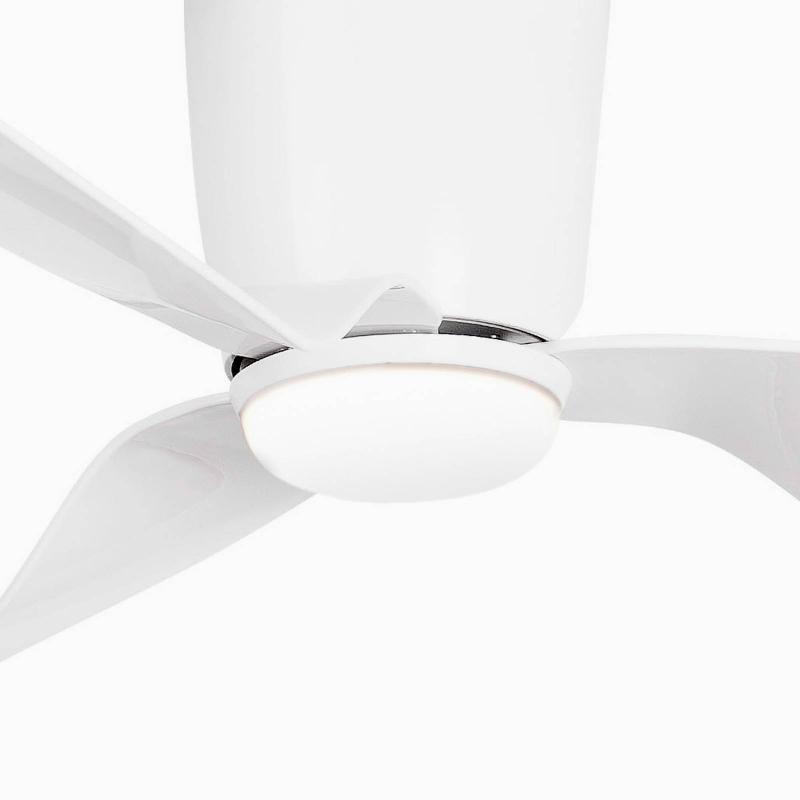 FARO BARCELONA VENTILATEUR DE PLAFOND PEMBA L LAMPE LED, BLANC
