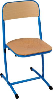 LOT DE 4 CHAISE NILA FIXET6 ROUGE RAL 3000 - MANUTAN COLLECTIVITÉS