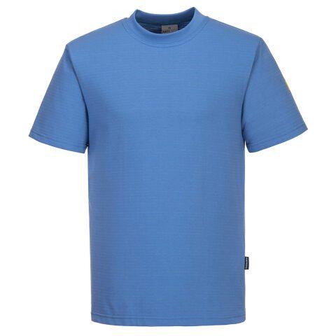 LOT DE 2 - PORTWEST AS20 T-SHIRT ANTISTATIQUE ESD BLEU HAMILTON - TAILLE L