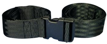 Matériel de secourisme - France Neir - Jeu de 2 sangles de maintien en nylon noir, boucle plastique, longueur 185 cm réglable à 100 cm_0