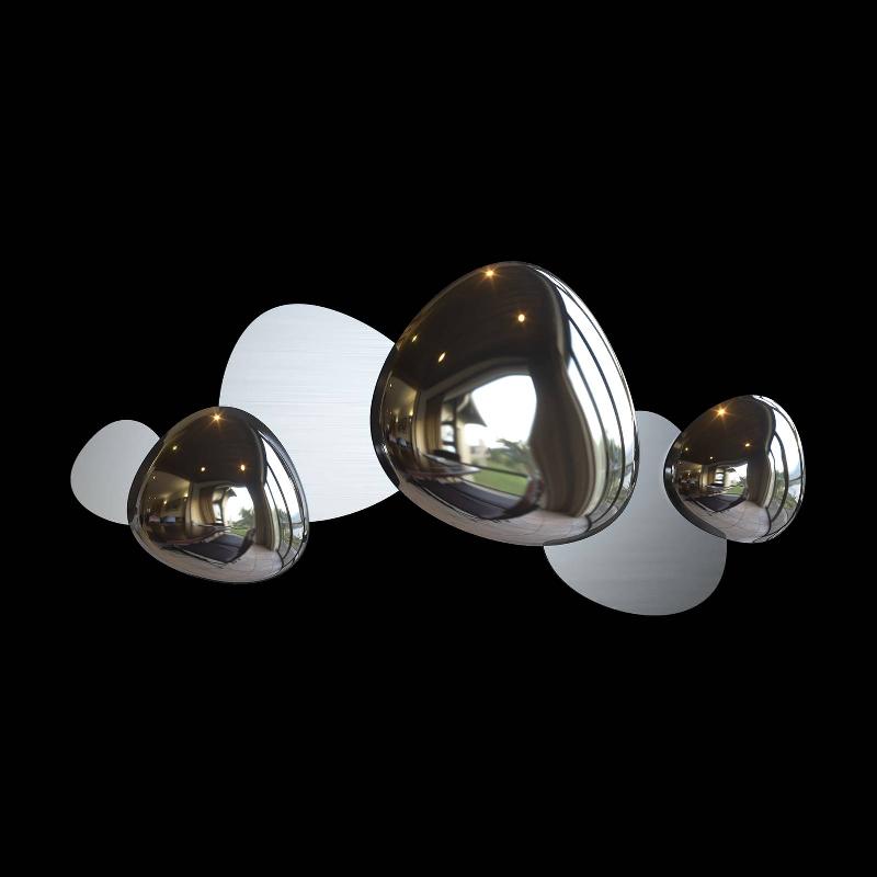 MAYTONI JACK-STONE APPLIQUE LED, 79 CM, NICKEL