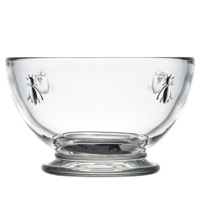 MINI BOL ROND EN VERRE PRESSÉ 27CL - LOT DE 6 - LA ROCHÈRE - ABEILLE