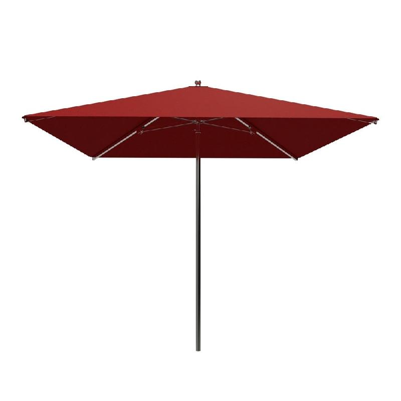 Parasol pour terrasse Pro Ouessant carré 200 cm armature+toile+housse vermillon_0