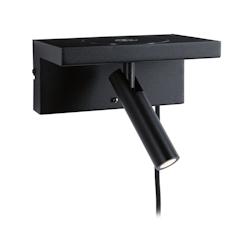 Paulmann Applique LED 3-Step-Dim Jerik USB C   3000K 160lm 230V 2,4W gradable Noir mat 71107 - noir métal 71107_0