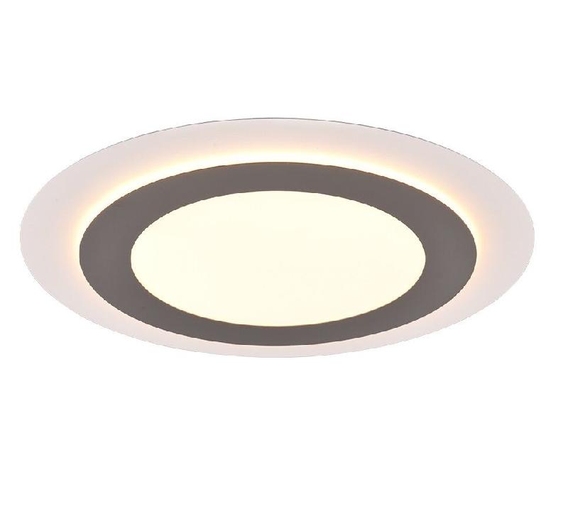Plafonnier LED, 42W, 5600lm, 2700-6500K, Nickel mat - Trio - Morgan - gris 4017807574418_0
