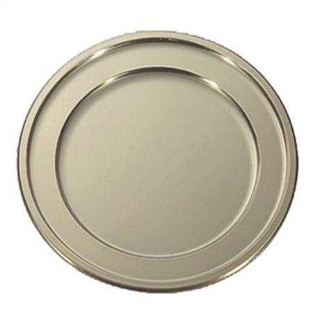 PLATEAU DE LUXE PRESENTATION 30.6 CM DORÉ PET (VENDU PAR 10)