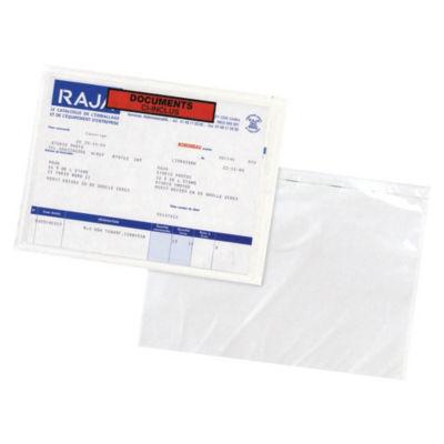 Pochette porte-documents adhésive RAJA Eco documents ci-inclus 225x165 mm, lot de 1000_0