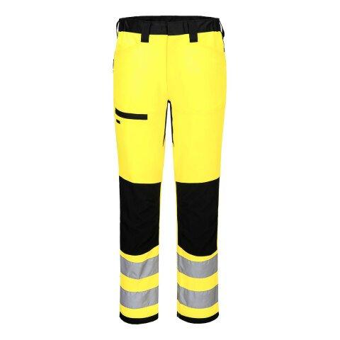 PORTWEST CD857 PANTALON STRETCH HV ÉCO-CONÇU WX2 JAUNE/NOIR - TAILLE 41 - STANDARD
