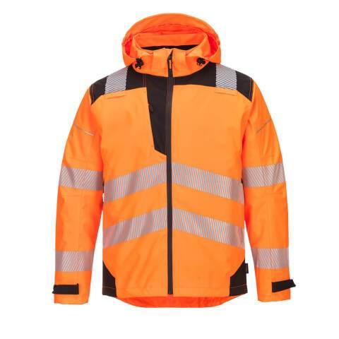PORTWEST PW360 VESTE IMPER-RESPIRANTE EXTREME PW3 ORANGE/NOIR - TAILLE S