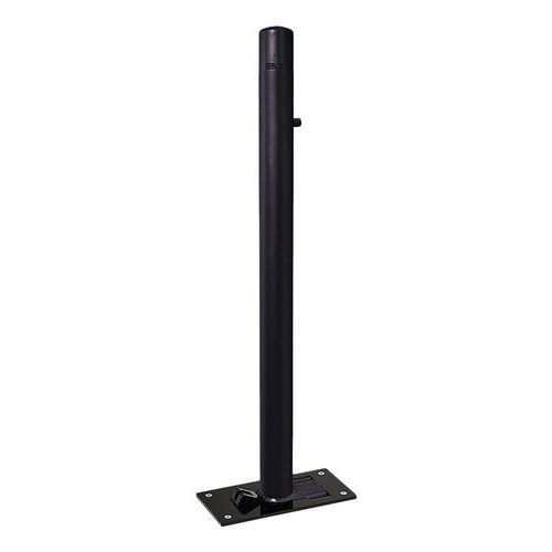 POTELET RABATTABLE SOLIBLOC Ø 76 MM CARREFOUR ZINC NOIR 9005 - PROCITY
