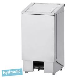 Poubelle inox à pédale - couvercle avec vérin hydraulique - 60 litres - modèle PPX-60_0