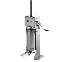 Poussoir manuel vertical en inox 5 litres - Cylindre en acier inox AISI 304 - Entonnoirs 10, 18 et 25 mm_0