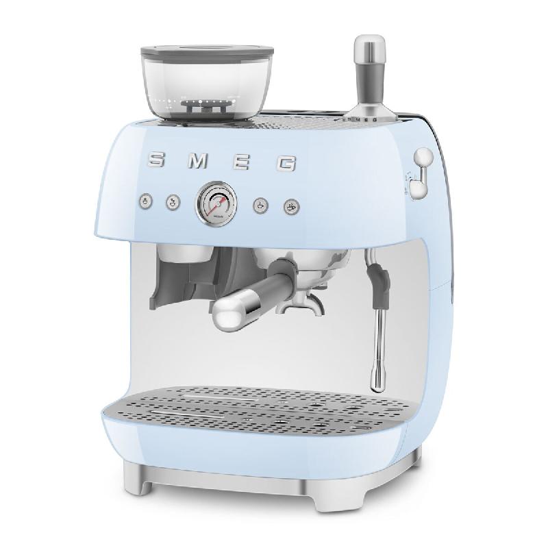 SMEG Machine à Expresso Avec Broyeur 20 Bars Bleu EGF03PBEU - bleu 8017709329815_0