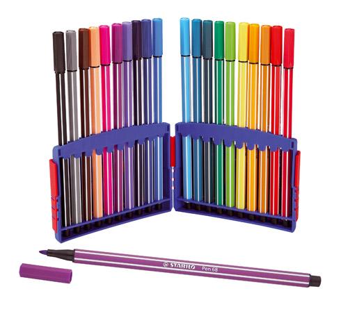 PACK CHEVALET DE 20 FEUTRES STABILO PEN 68