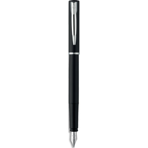 STYLO PLUME ALLURE WATERMAN - POINTE MOYENNE - NOIR - ENCRE BLEUE