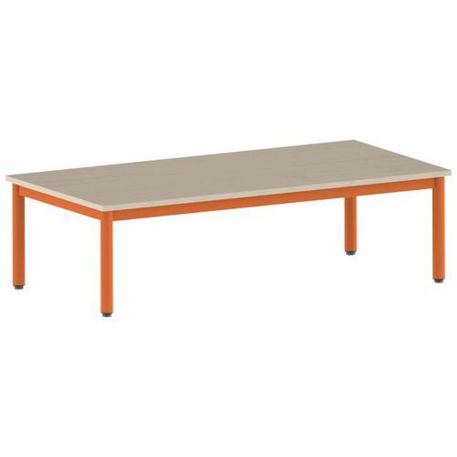 TABLE CARÉLIE 160 X 80 CM FIXE T1 STRAT ÉRABLE PAPAYE 2011 - MOBIDECOR