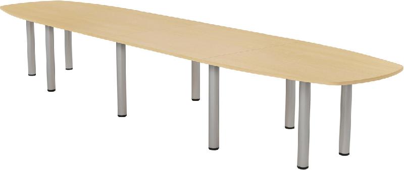 TABLE DE RÉUNION ELGA PLATEAU STRATIFIÉ PIED TULIPE