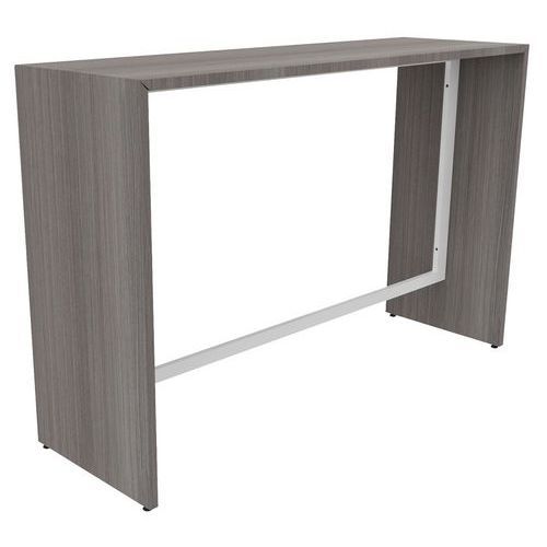 TABLE RÉUNION HAUTE CONVY 160X104X50 CM CÈDRE/BLANC - BURONOMIC