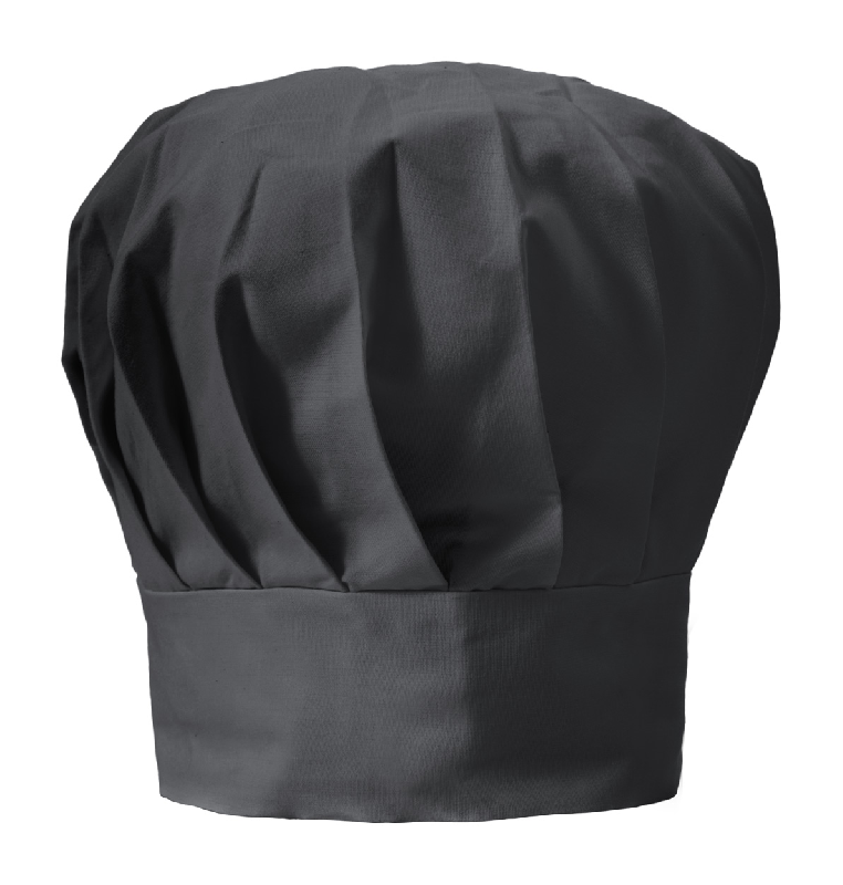 Toque chef cuisinier - 35% coton et 65% polyester - Couleur noire - Poids 53,33 g_0