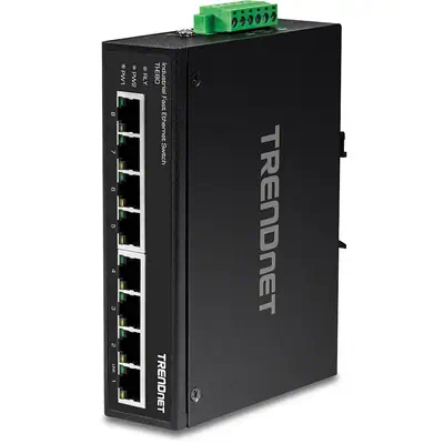 Trendnet TI-E80 commutateur réseau Non-géré Fast Ethernet (10/100) Noir_0