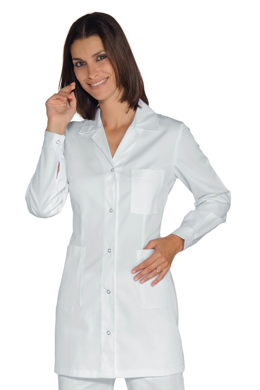 TUNIQUE MÉDICALE MARBELLA BLANC 100% COTON