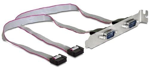 DeLOCK 89268 - Adaptateur et connecteur de câbles - 2x Serial DB9 vers 2x COM - Mâle/Femelle - 0,4m_0