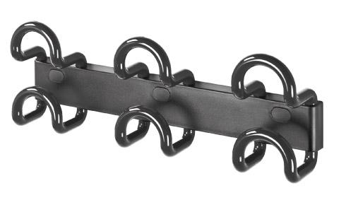 PATÈRES SAGA MODÈLE 3 PATÈRES DOUBLES NOIRES