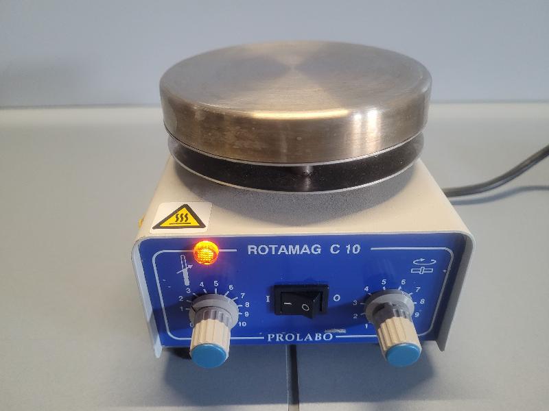 Agitateur magnétique chauffant selecta prolabo rotamag c 10_0