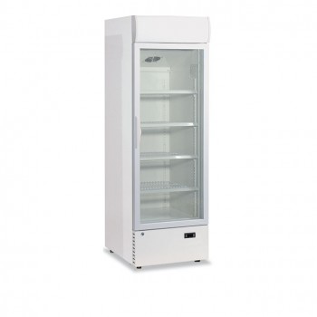 Armoire froide ventilée - 196L - Porte vitrée - Froid ventilé - Température +2°C à +10°C - Dégivrage automatique - Éclairage intérieur_0