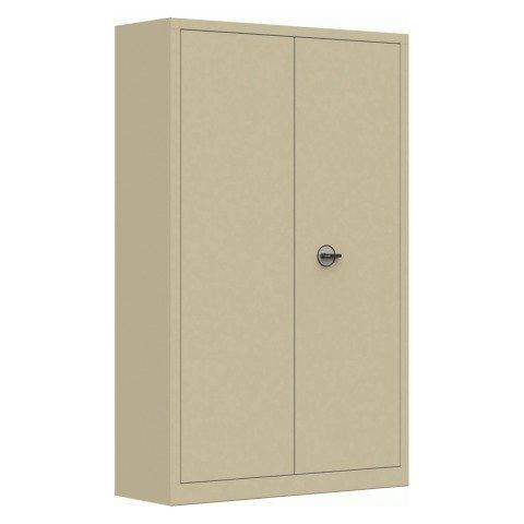 ARMOIRE MÉTAL PORTES BATTANTES MONOBLOC METY GRANDE PROFONDEUR H 198 X L 120 X P 60 CM BEIGE