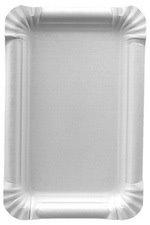 ASSIETTE EN CARTON 'PURE' RECTANGULAIRE, BLANC