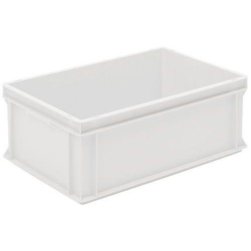 BAC GERBABLE NORME EUROPE PLEIN 40L EUROPE 600X400X220MM BLANC - UTZ