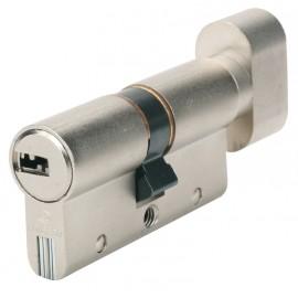 BRICARD CYLINDRE DUAL XPS NICKELÉ À BOUTON 3 CLÉS