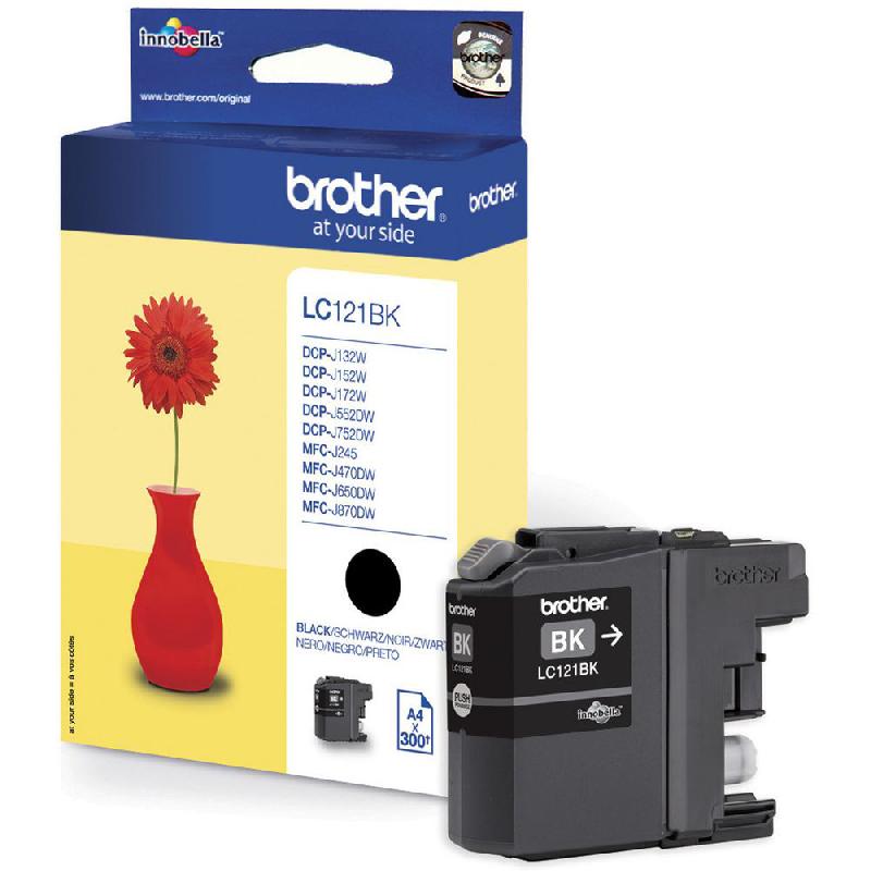 BROTHER LC121 CARTOUCHE D'ENCRE ORIGINALE - NOIR