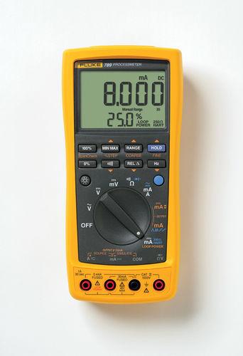 Calibrateur de boucles, multimètre numérique 1000V/1A AC/DC - FLU789 - 0-20mA, 4-20mA, avec mode HART et double affichage_0