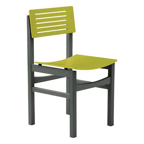 CHAISE EOLE 4 PIEDS - HÊTRE MANGUE - HÊTRE ANTHRACITE - SUNSET CREATION