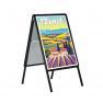 Chevalet de trottoir Cadro-Clic® noir - Format A1 (84 x 59,4 cm), Réf : 215348NR - Aluminium laqué, protection plexiglass antireflets_0